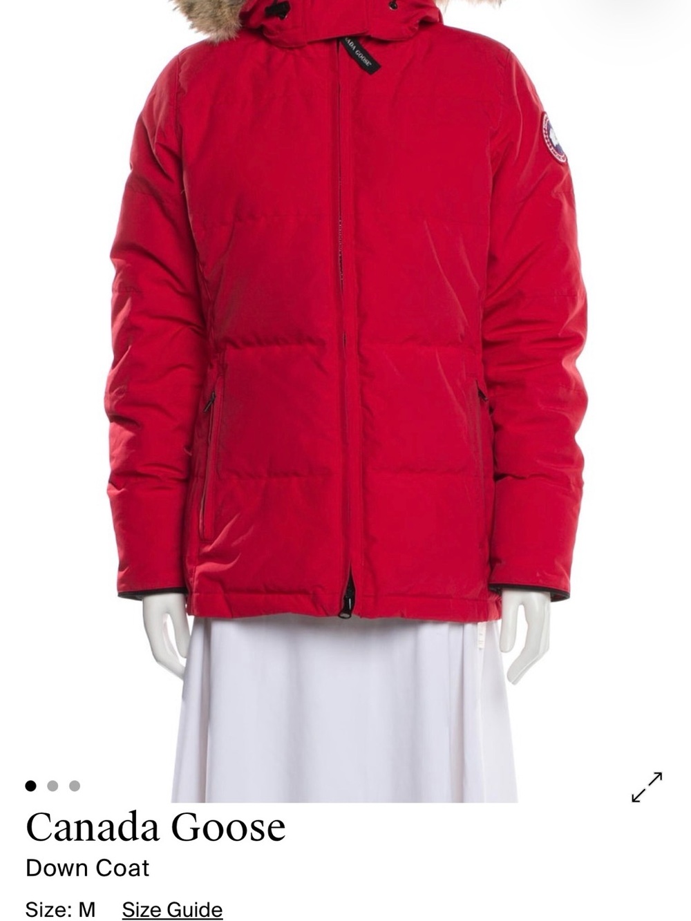 Authentic Canada Goose Chelsea parka RED